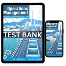 Operations Management 13th Test Bank