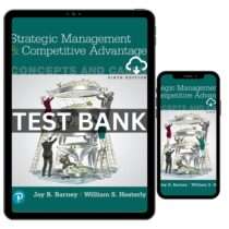 Strategic Management & Competitive Advantage Concepts and Cases 6th