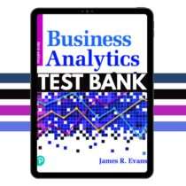 Business Analytics 3rd Test Bank