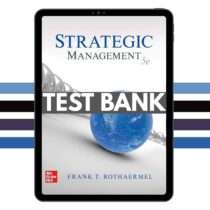 Test Bank for Strategic Management 5th Edition